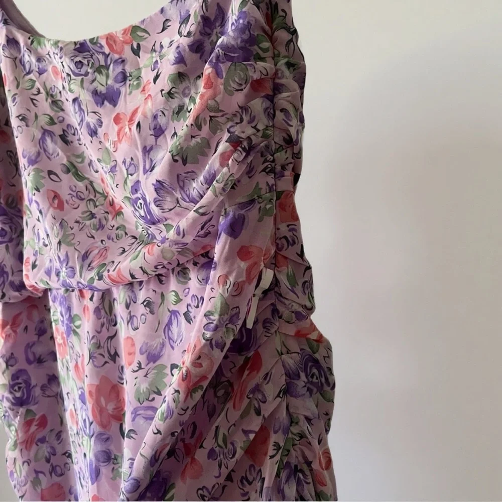 Anthropologie Floret Studios XL NWT One- Shoulder Floral Midi Dress